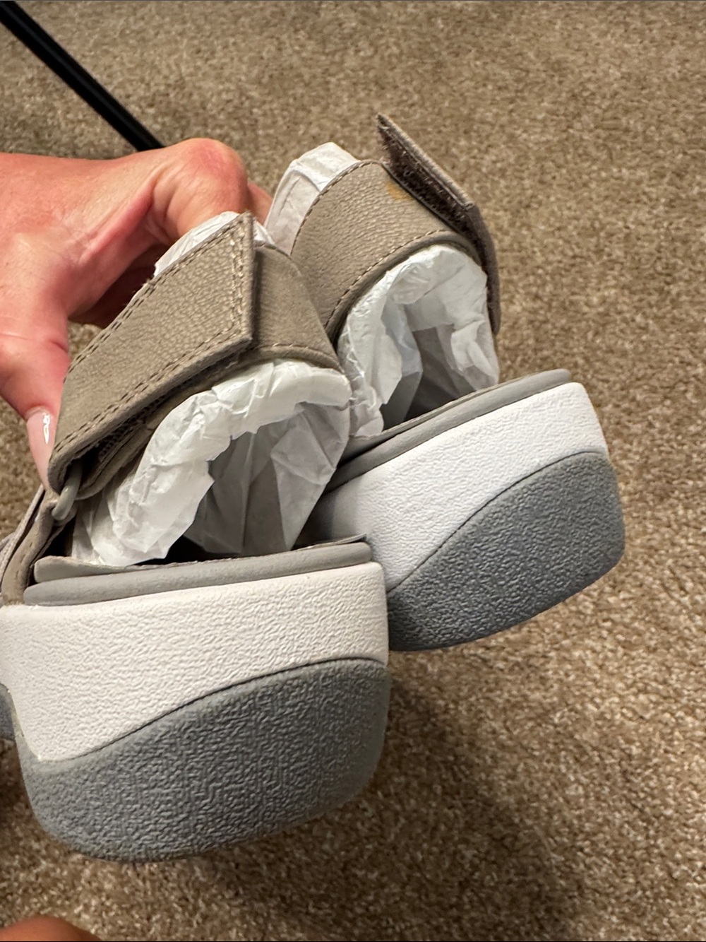 NEW Clarks Arla Shaylie Cloudsteppers Sand Strappy Wedge Sandals Size 6 summer - Picture 6 of 6